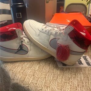Jordan 1 mid Air ships PE sz 13 m nib ( box is in bad shape)
